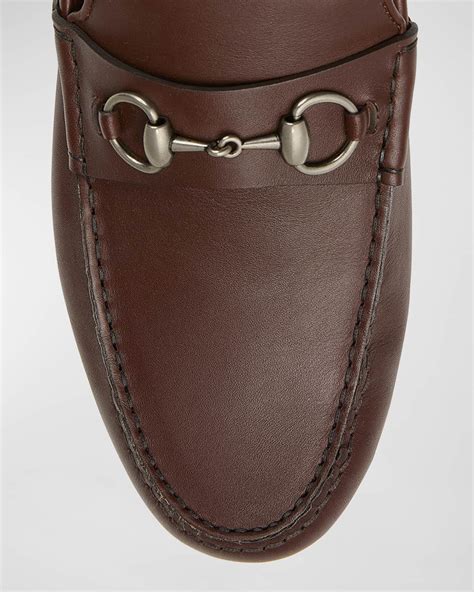 Gucci Men's Byorn Horsebit Leather Drivers .